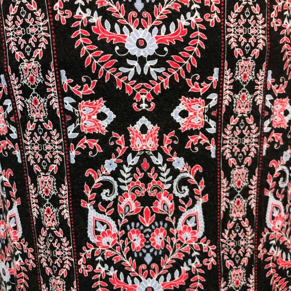 J.Jill Multicolor Print Pull-On Midi Skirt - Size Petite Small - Picture 3 of 6